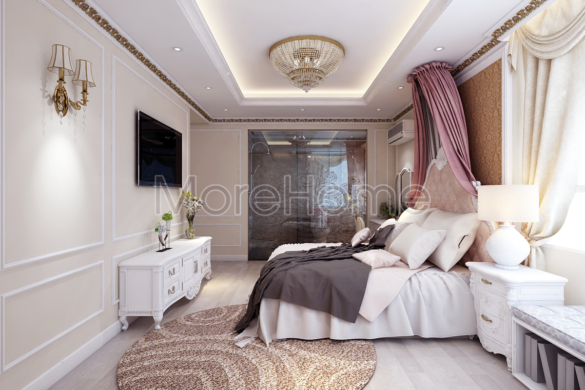 Thiết kế phòng ngủ căn hộ Sunrise